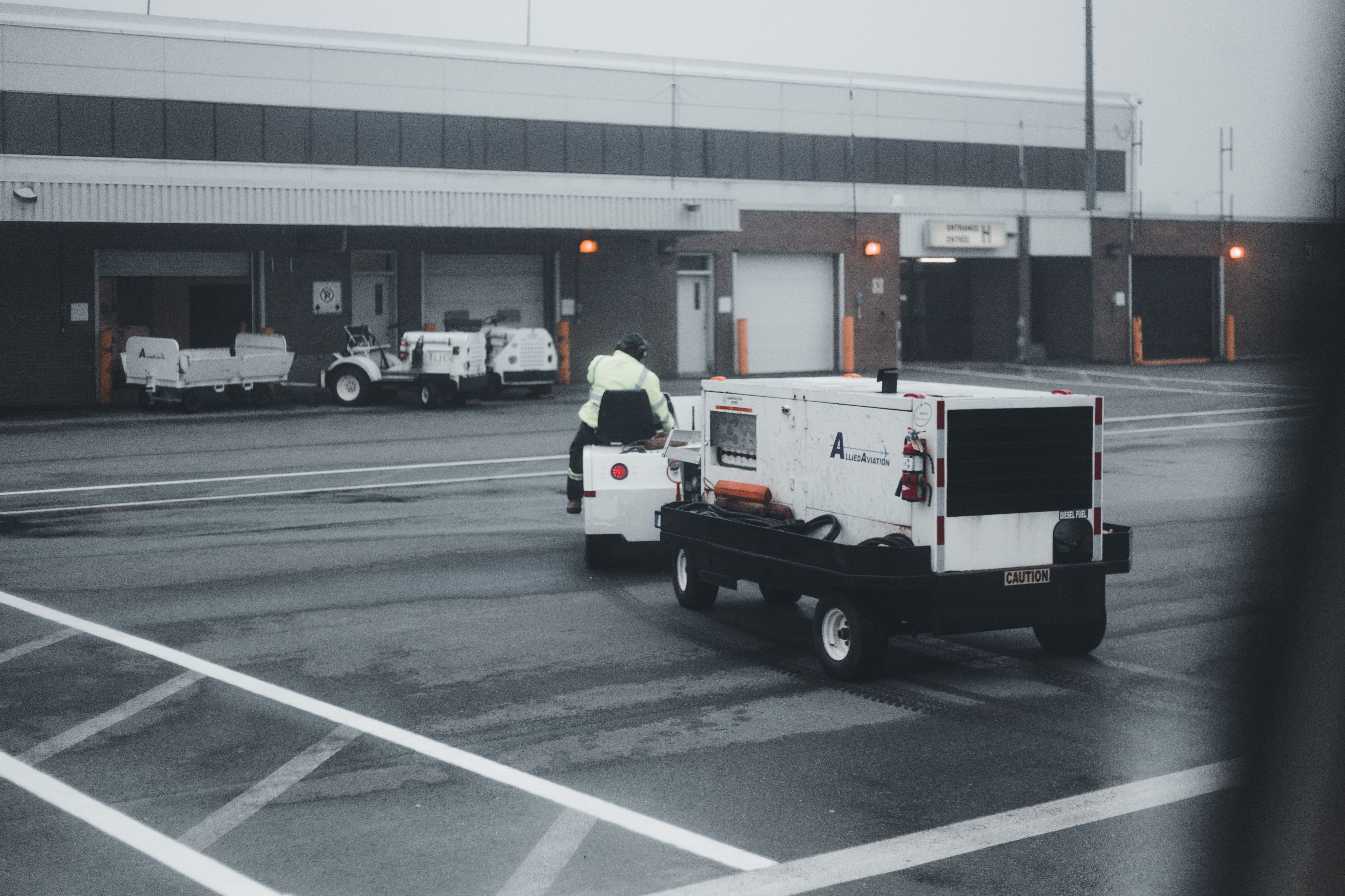Professional towing service team at work